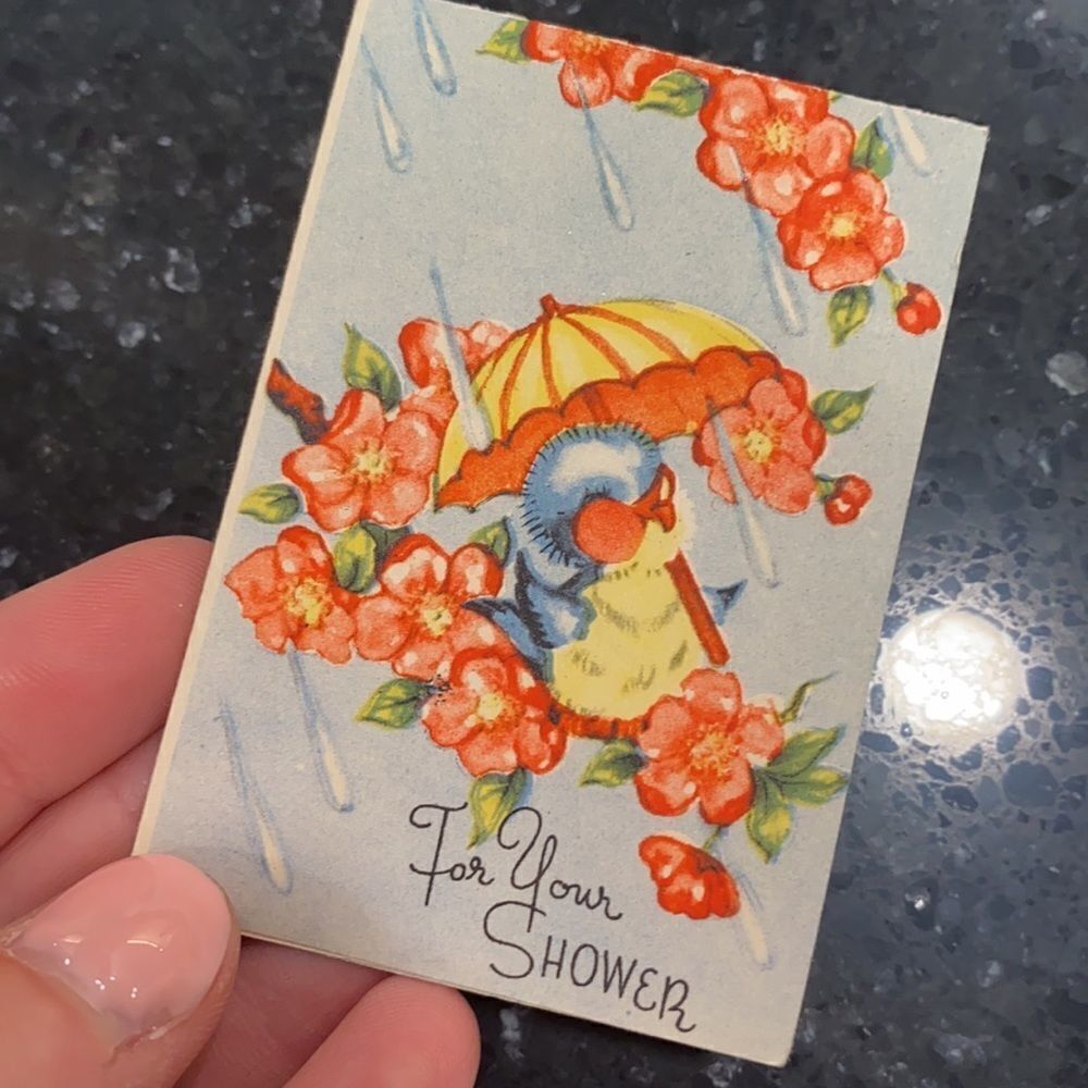 Vintage VTG Baby Shower Attival Cards Note Cards - Picture 9 of 10